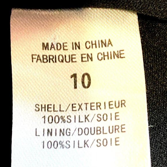 Theory Dorosa Captivate 100% Silk Ruffled Layers Sleeveless Black Mini Dress Sz - Picture 8 of 8